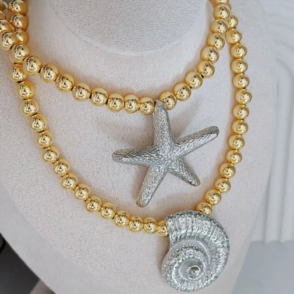 COPY - 1PC Fashion Luxury Stainless Steel Starfish Necklace Personality